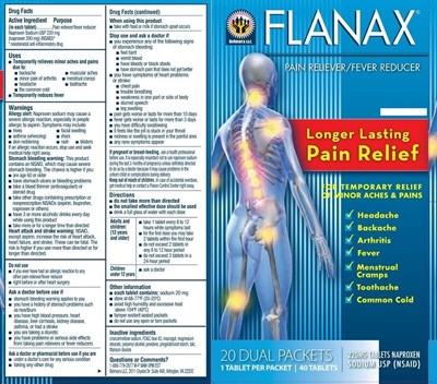 237R - 237R  Belmora Flanax Pain Reliever 40 Label FOR PLD